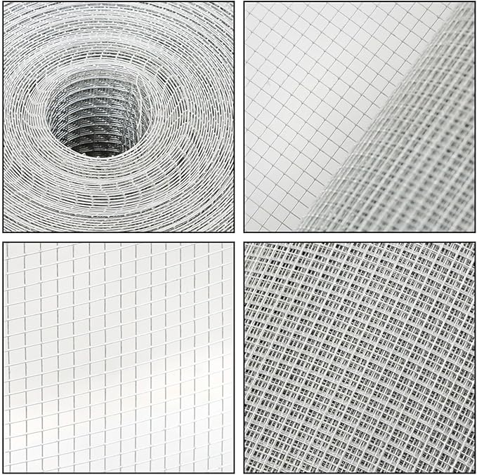 LABLT 36 in x 100 ft Hardware Cloth, 1/4 in Chicken Wire Fence for Chicken Coop Fences and Poultry Animal Netting (23 Gauge, Silver White)