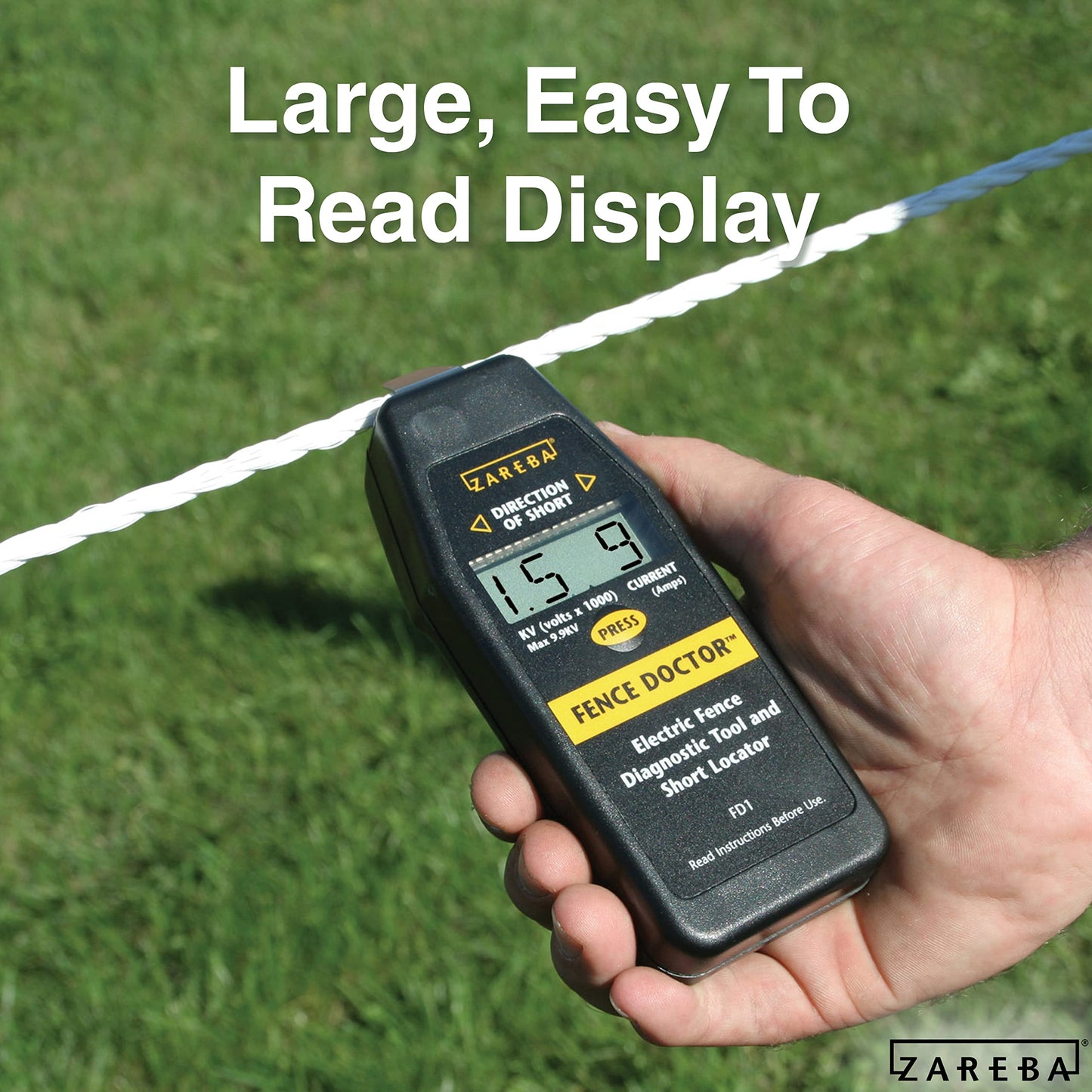 Zareba FD1 Fence Doctor Digital Fence Tester and Fault Finder