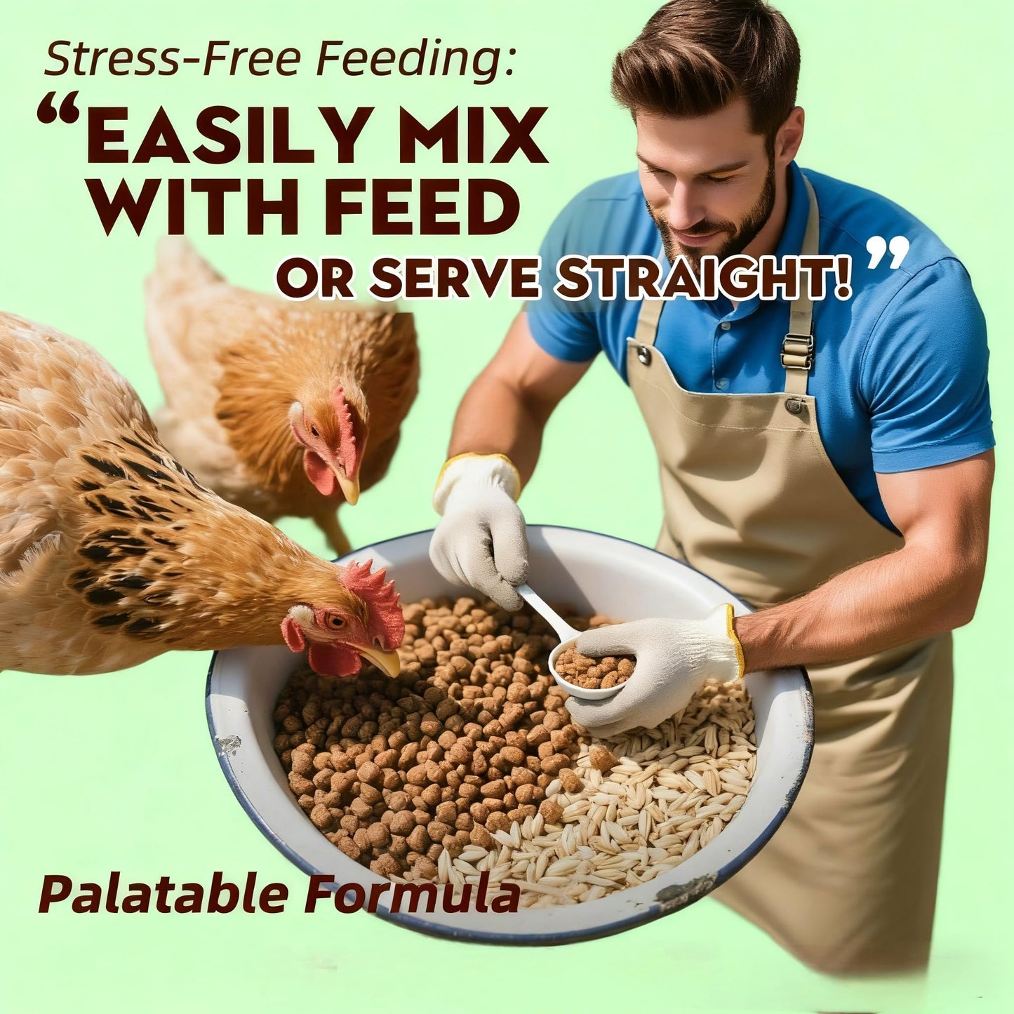 ZURPRISE Natural Chicken Dewormer Powder - Chili Flavor | All-Natural Poultry Worm Treatment for Hens & Birds | Easy-Mix Feed Supplement | Safe for Eggs | No Withdrawal (1LB Pouch)