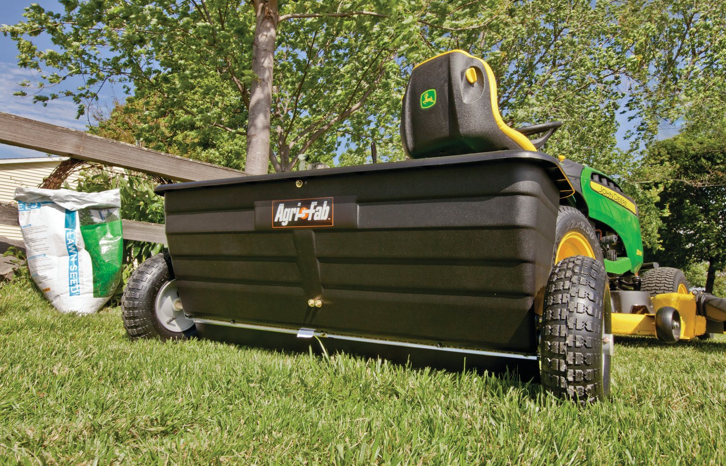 Agri-Fab 45-0288 175 lb. Tow-Behind Lawn & Garden Drop Spreader for Seed,Fertilizer, Salt, Ice Melt; Designed to Pull Behind Lawn & Garden Tractors
