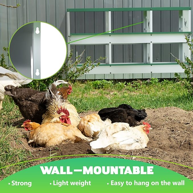 6 Holes Chicken Nesting Boxes for Laying Eggs, Heavy Duty Metal Nest Boxes for Chicken and Poultry to Collect Eggs, Chicken Laying Boxes Hens Chicken Coop Box
