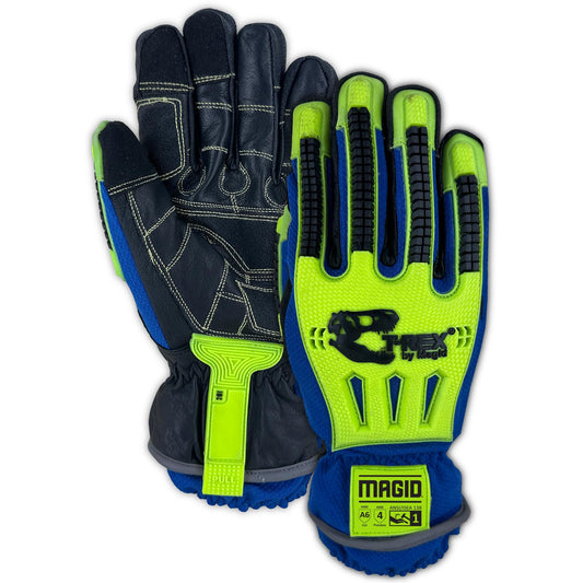 MAGID T-REX Arctic Series ANSI A2 Winter Extreme Impact Gloves, 24 Pairs, Size 11/2XL (TRX614W)