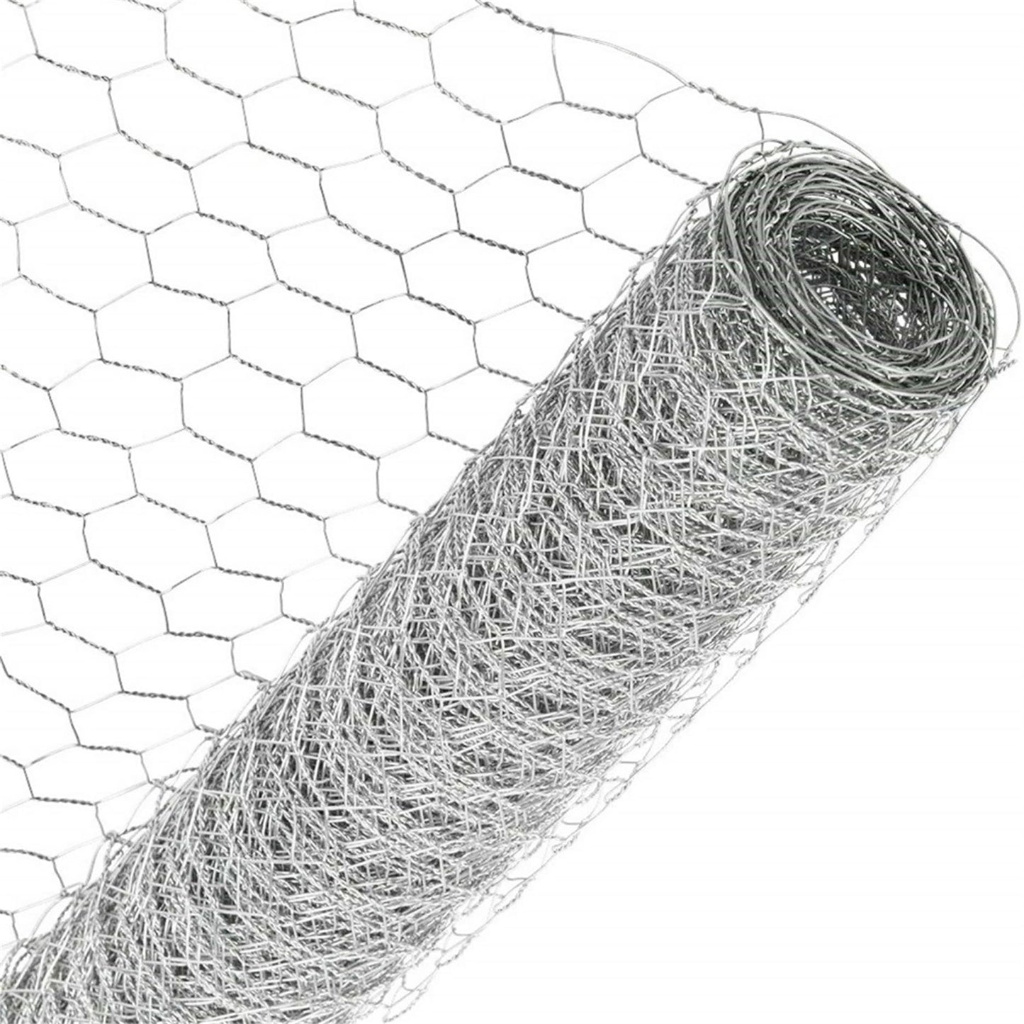 48 in x 150 ft, 2 inch Metal Mesh Pencing, Chicken Wire Fencing, Hexagonal Galvanized Poultry Wire Netting for Chicken, Duck, Goose, Rabbit Fencing