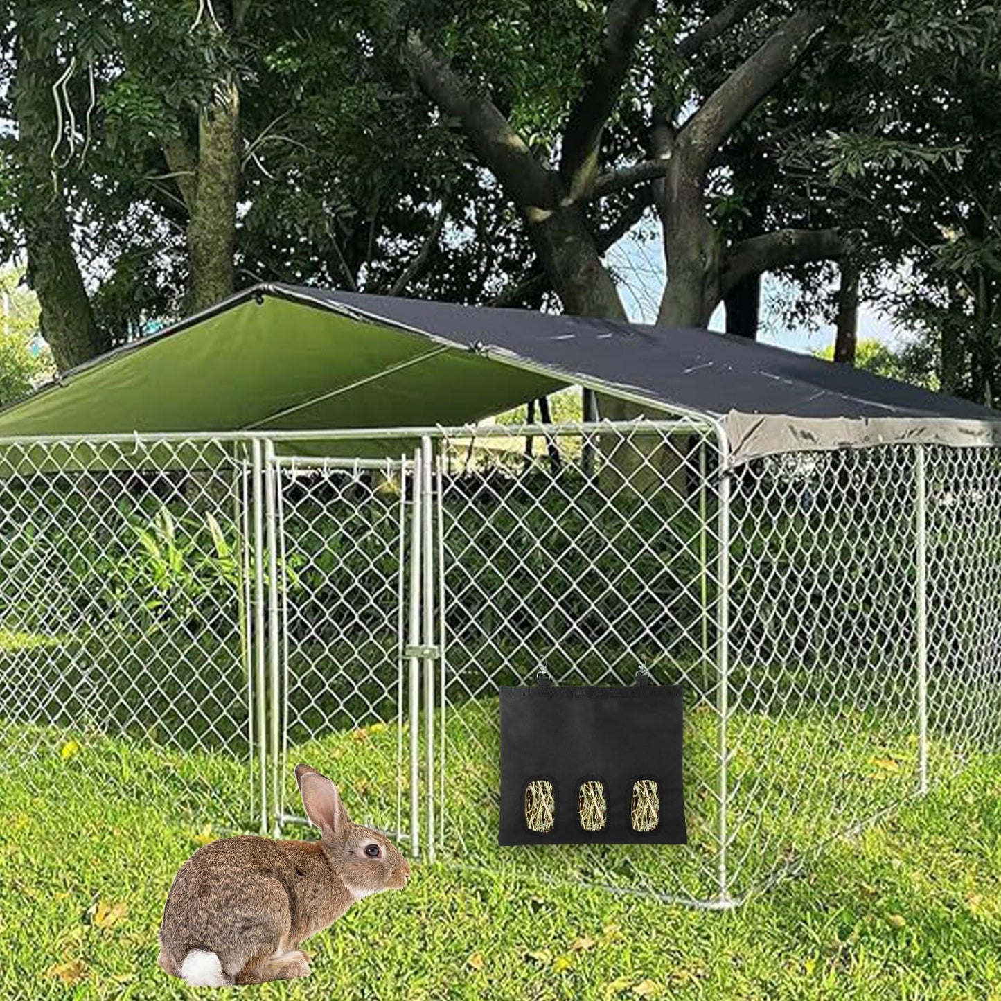 Rabbit Hay Feeder, Hay Feeder Rabbit, Guinea Pig Hay Feeder, Hay Bags, Bunny Hay Feeder, Hay Bag for Guinea Pigs, Timothy Hay for Guinea Pig，Bunny Hay Bag for Small Animal Chinchilla Rabbit Cage