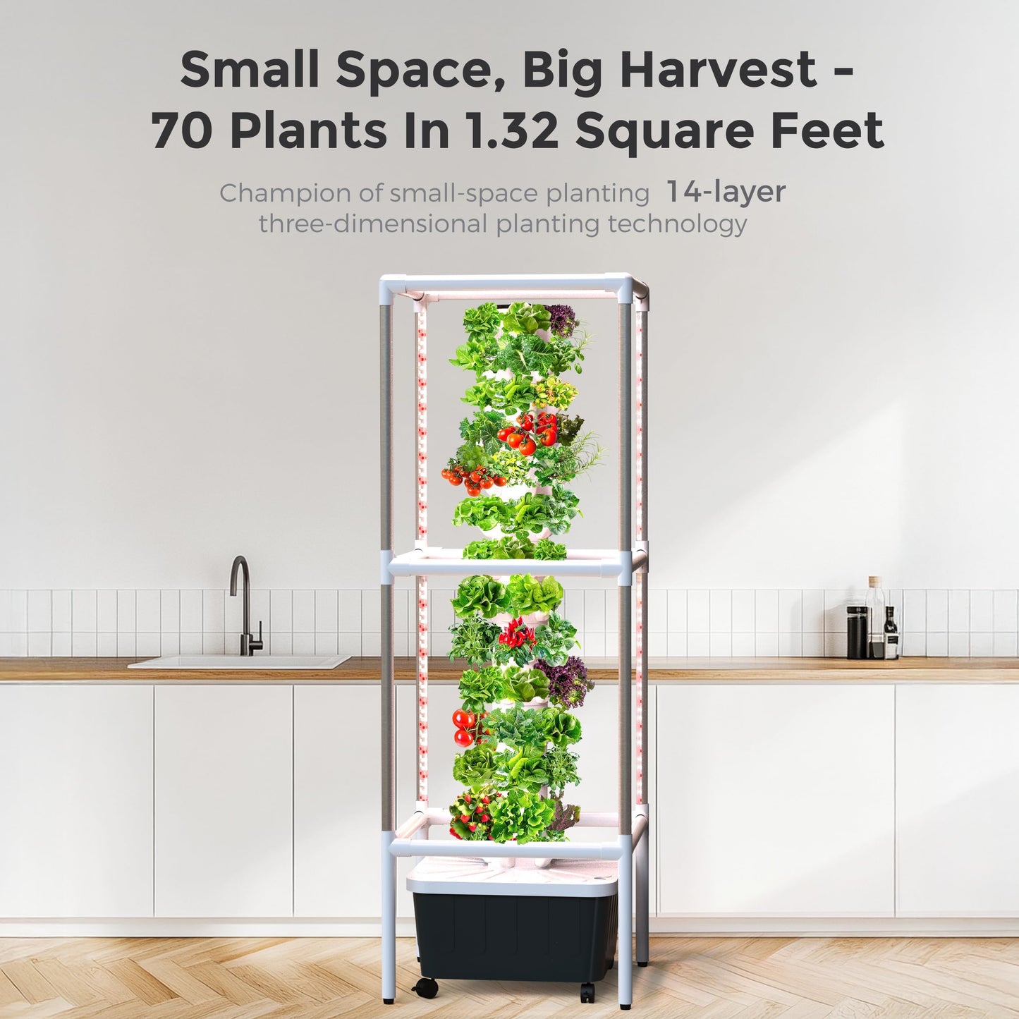 SJZX Hydroponic Growing System Kit 30 Pods and 70 Pods