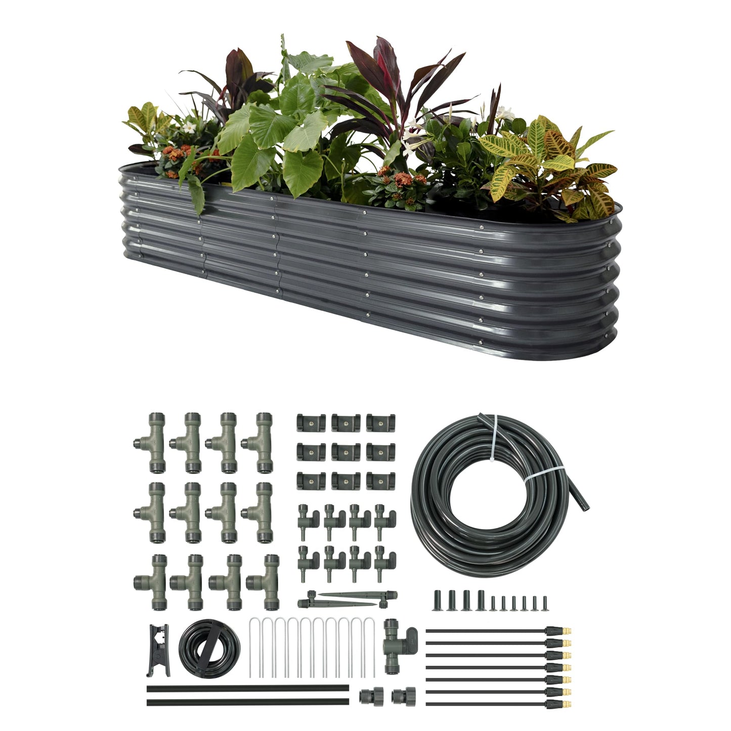 Vego garden 9N1 Raised Garden Bed Kits with Garden Irrigation Kit