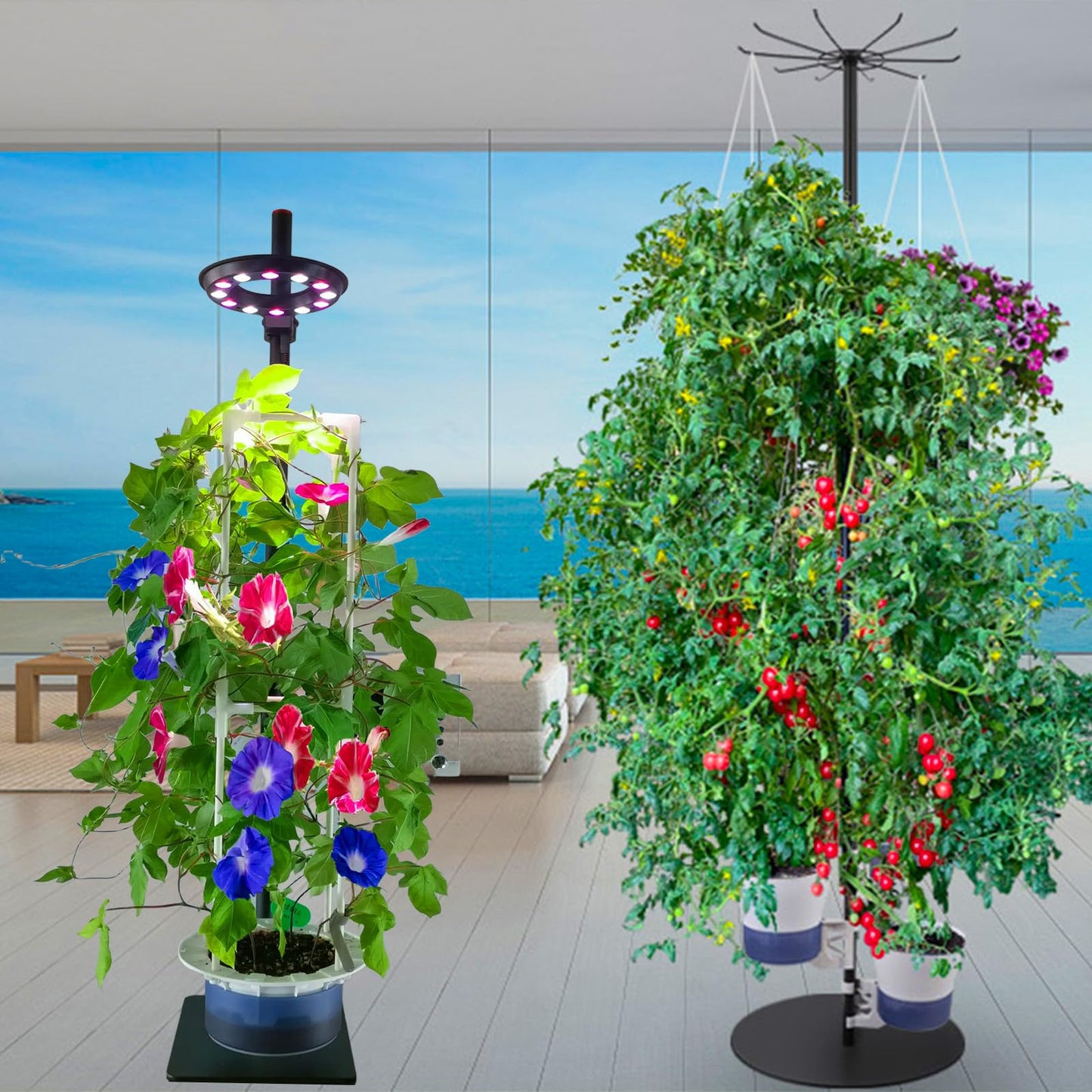 E SUPEREGROW DIY Hydroponics Growing System Tower Garden Kit