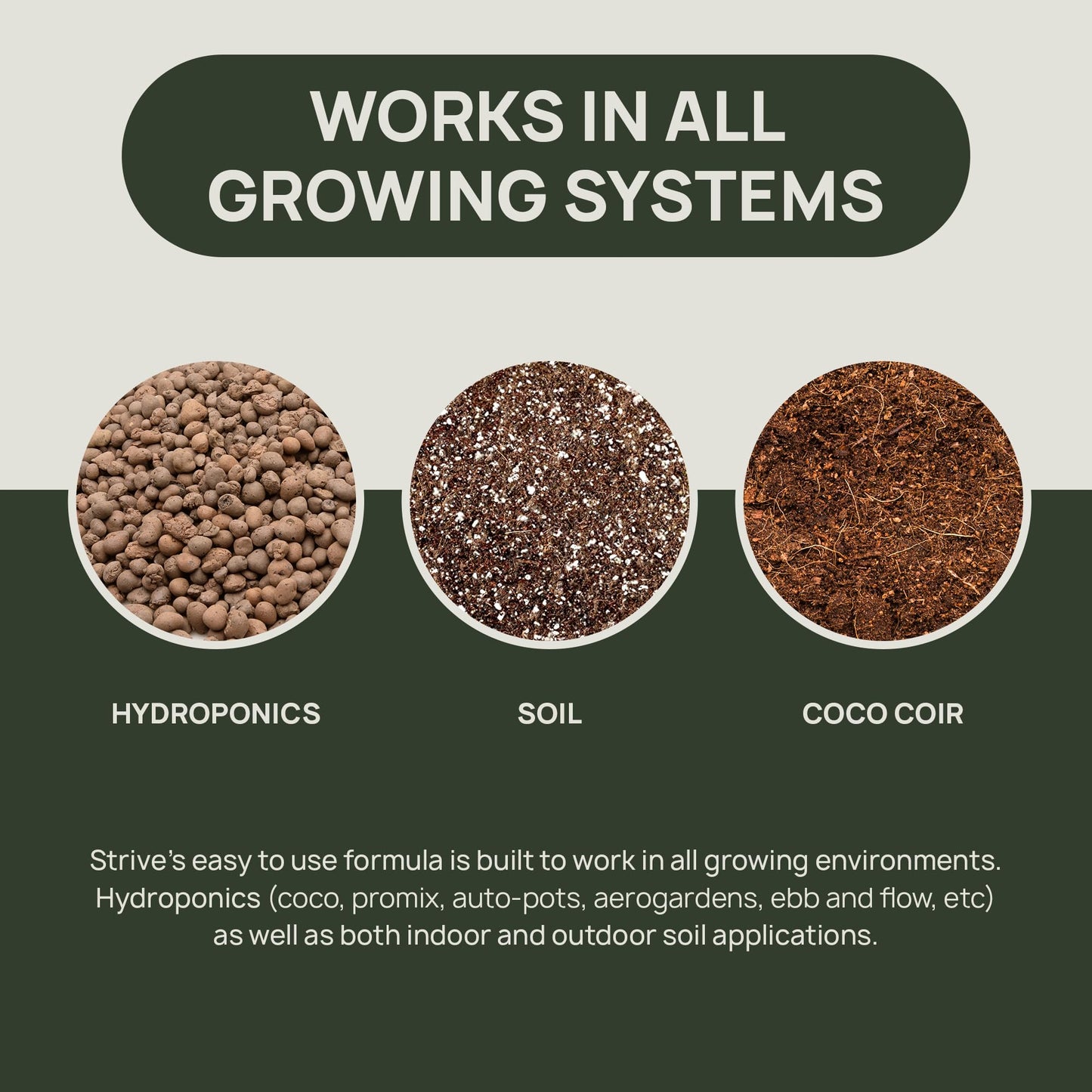 Strive Fertilizer Part A Package - Veg + Bloom General Hydroponic Nutrients - Premium Indoor, Outdoor and Soil Growing Plant Food - Enhancer - Booster for Vegetables, Succulents, Flowers & More