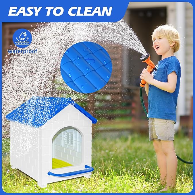 1 Pack Chicken Nesting Box,Waterproof Plastic Chicken Coop,Wall & Floor Nest Box for Hens,Ducks, Rabbits and Other Poultry (Blue)