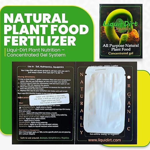 Naturally Organic Plant Food Fertilizer for Indoor Houseplants, Rare Aroids, Flowers, Gardens, Vegetables, Herbs - All Purpose NPK with 18 Vitamins, Micro-Fungi & Bio-Organisms