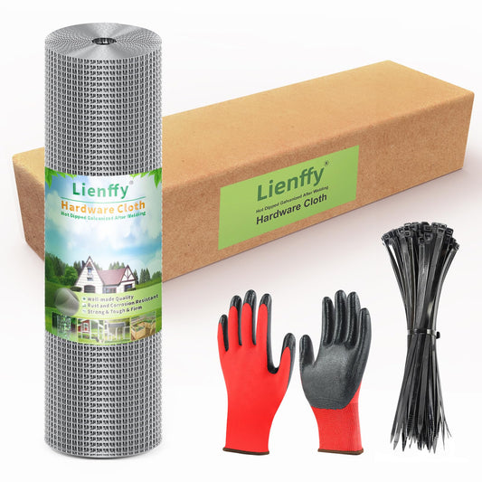 Lienffy Hardware Cloth 1/2 Inch 36inx100ft 19 Gauge Chicken Wire Fencing Hot dip Galvanized Welded Wire Mesh Roll Poultry Netting Rabbit Cage Chicken Run Coop Deer Garden Metal Fence DIY Crafts
