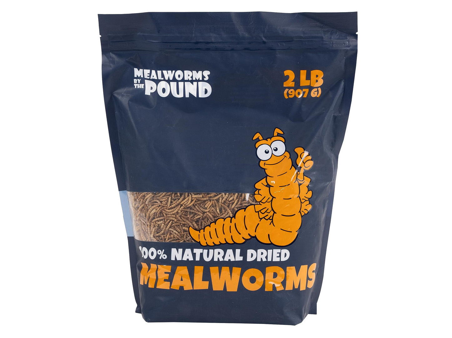 MBTP Bulk Dried Mealworms - Treats for Chickens & Wild Birds (2 Lbs)