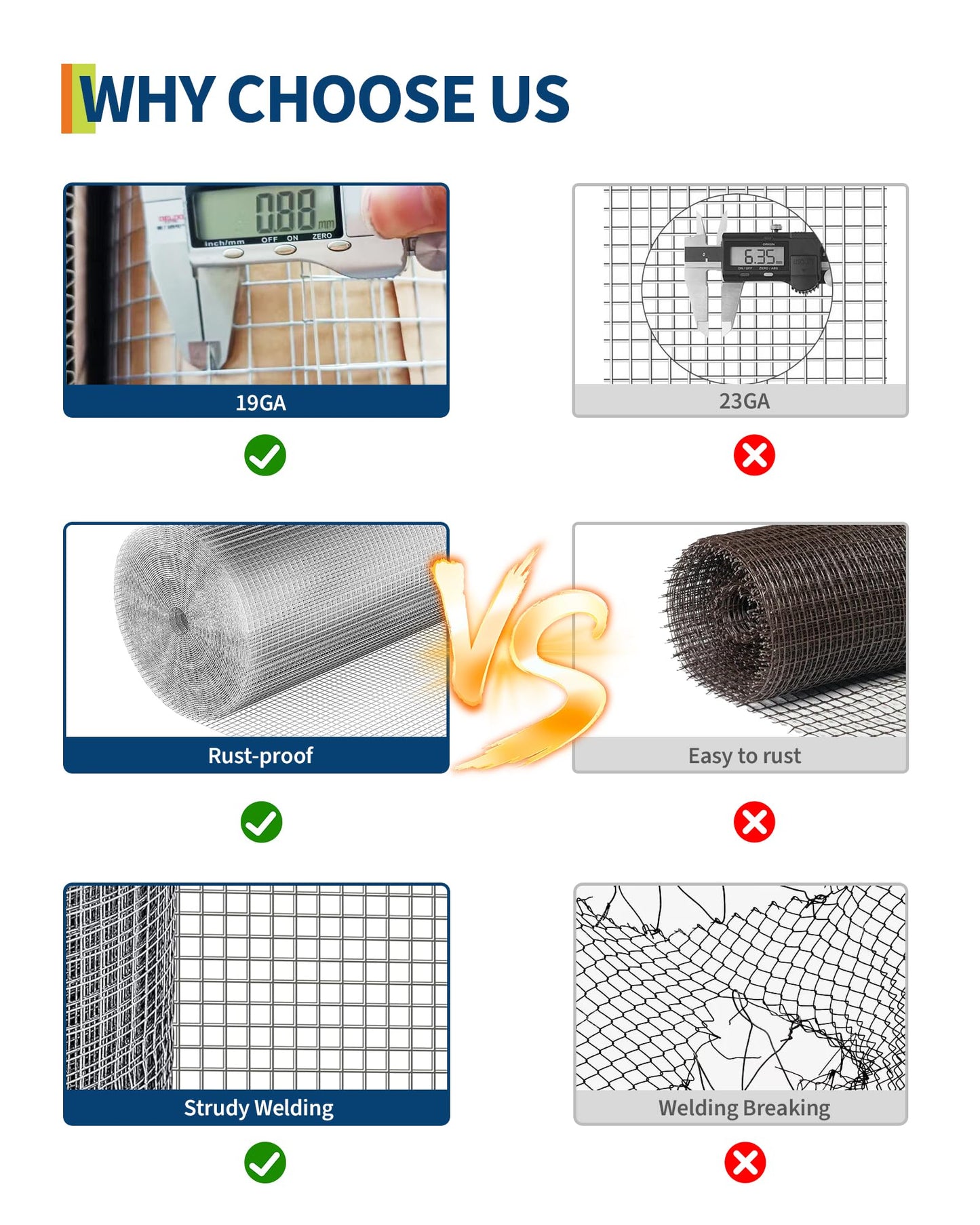 GarveeTech 1/2 inch 48 inch x 100 FT Hardware Cloth, 19GA Chicken Wire Fencing, Galvanized Welded Wire Mesh Roll for Poultry Netting Cage, Chicken Coop, Silver