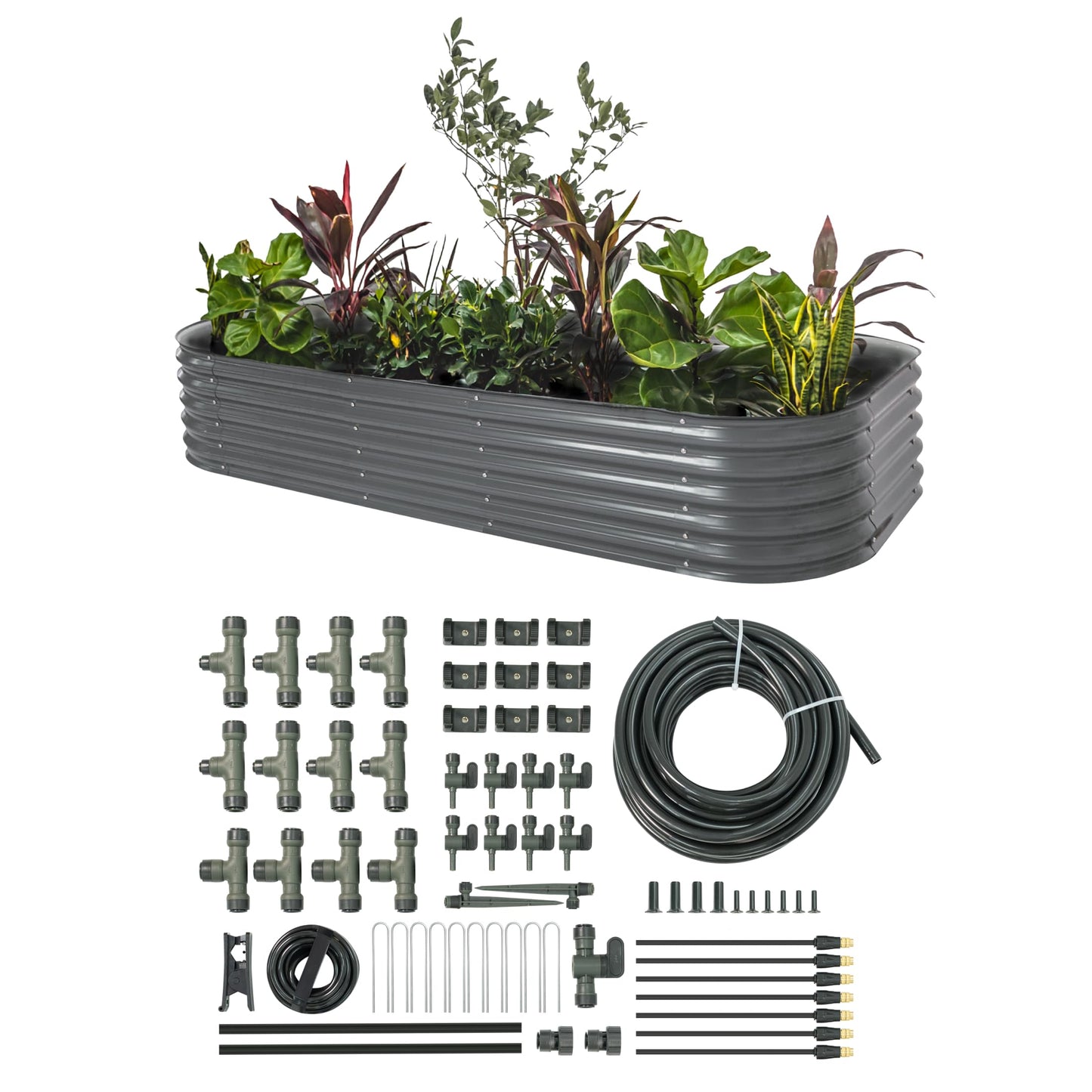 Vego garden 10N1 Raised Garden Bed Kits with Garden Irrigation Kit