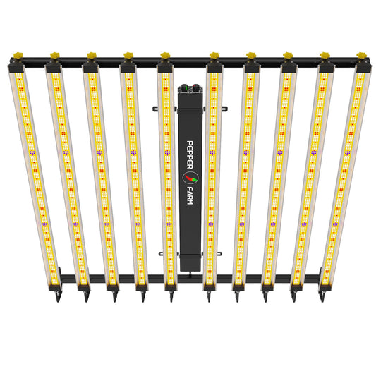 PEPPER FARM 1000Watt LED Grow Light Dimming 8 Sunlike Full Spectrum Growing Lamps for Seedlings Veg Bloom in Grow Tent Greenhouse Daisy Chain