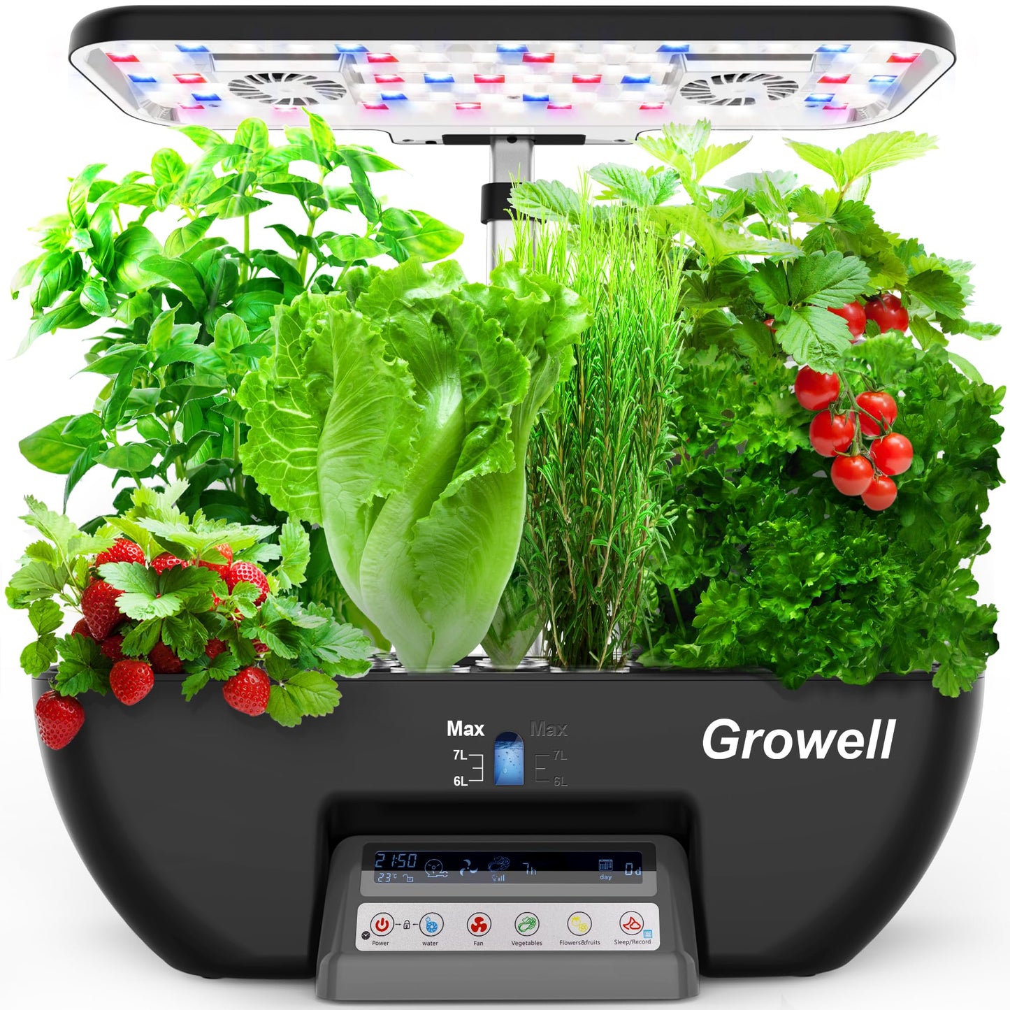 Growell 17 Pods Hydroponics Growing System & Large 120 Pods Vertical Garden