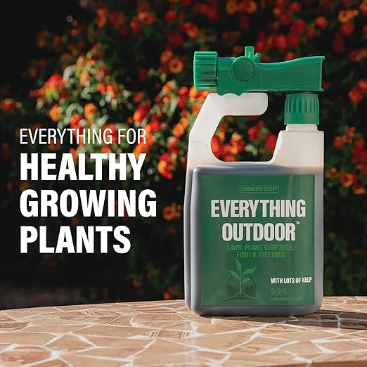 Humboldts Secret Everything Outdoor Plant Food - 5-5-5 Liquid Fertilizer with Kelp - All Purpose Plant, Vegetable, Fruit Tree and Lawn Fertilizer (1 Gallon Refill)