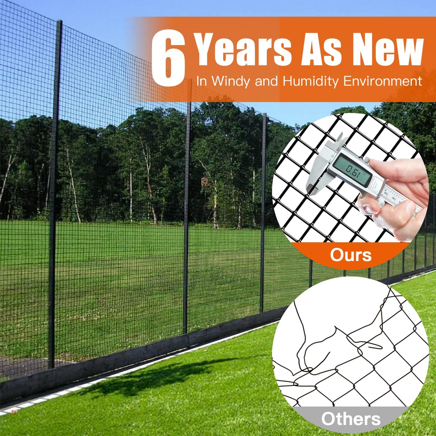 Zevemomo 48" x 100' 1/2inch Hardware Cloth, Black Vinyl Coated Chicken Wire Fence Galvanized Welded Mesh Roll for Home Garden Rabbit Cage