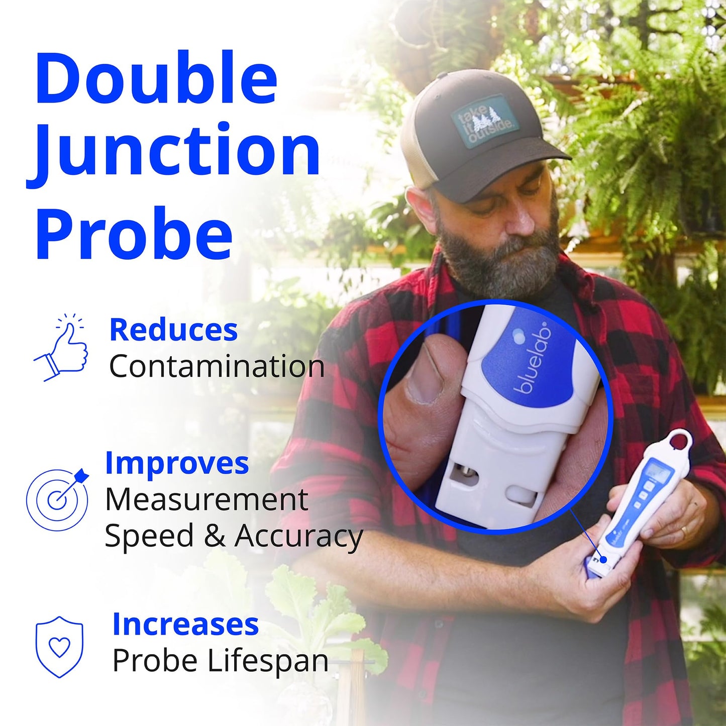 Bluelab pH Pen Meter and Probe Care Kit pH with Calibration Supplies, Storage Solution & Brush, Reliable Digital Tester for pH, Temperature in Growing Solutions, Optimal Plant Health and Yield
