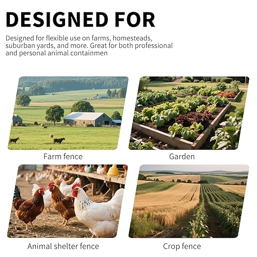 3-in-1 Electronic Fence Energizer Charger Solar/BatteryAC Powered Waterproof Design for Livestock Wildlife Control & Property Protection