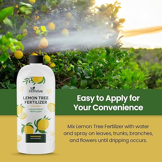 16oz Lemon Tree Fertilizer - Makes 16 Gallons of 2-in-1 Liquid Fertilizer, 4-3-6 NPK Liquid Plant Food with Macronutrients + Micronutrients for Lush Growth, Stronger Roots, and Juicy Lemons