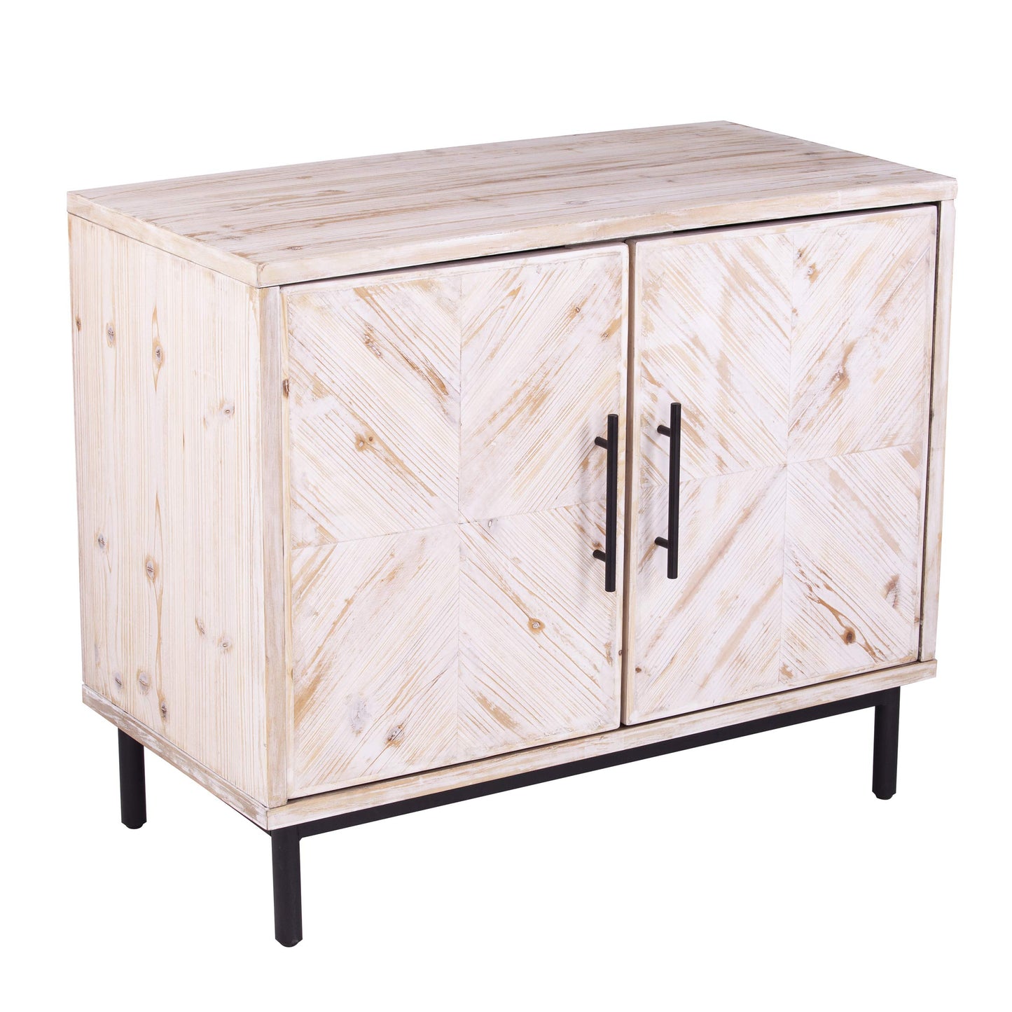 SEI Furniture Eslanton Farmhouse Anywhere Cabinet, Whitewashed