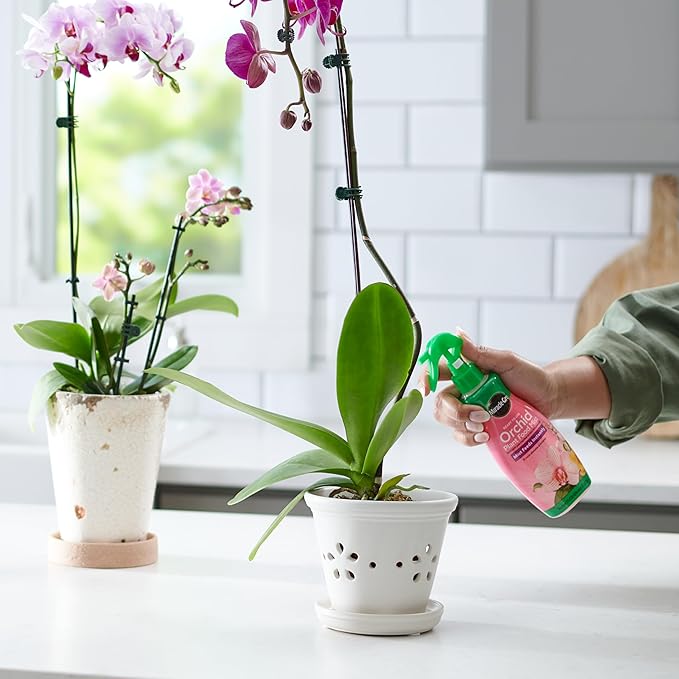Miracle-Gro Orchid Care Bundle, Includes Potting Mix and Plant Food Mist, For Indoor and Outdoor Container Orchids