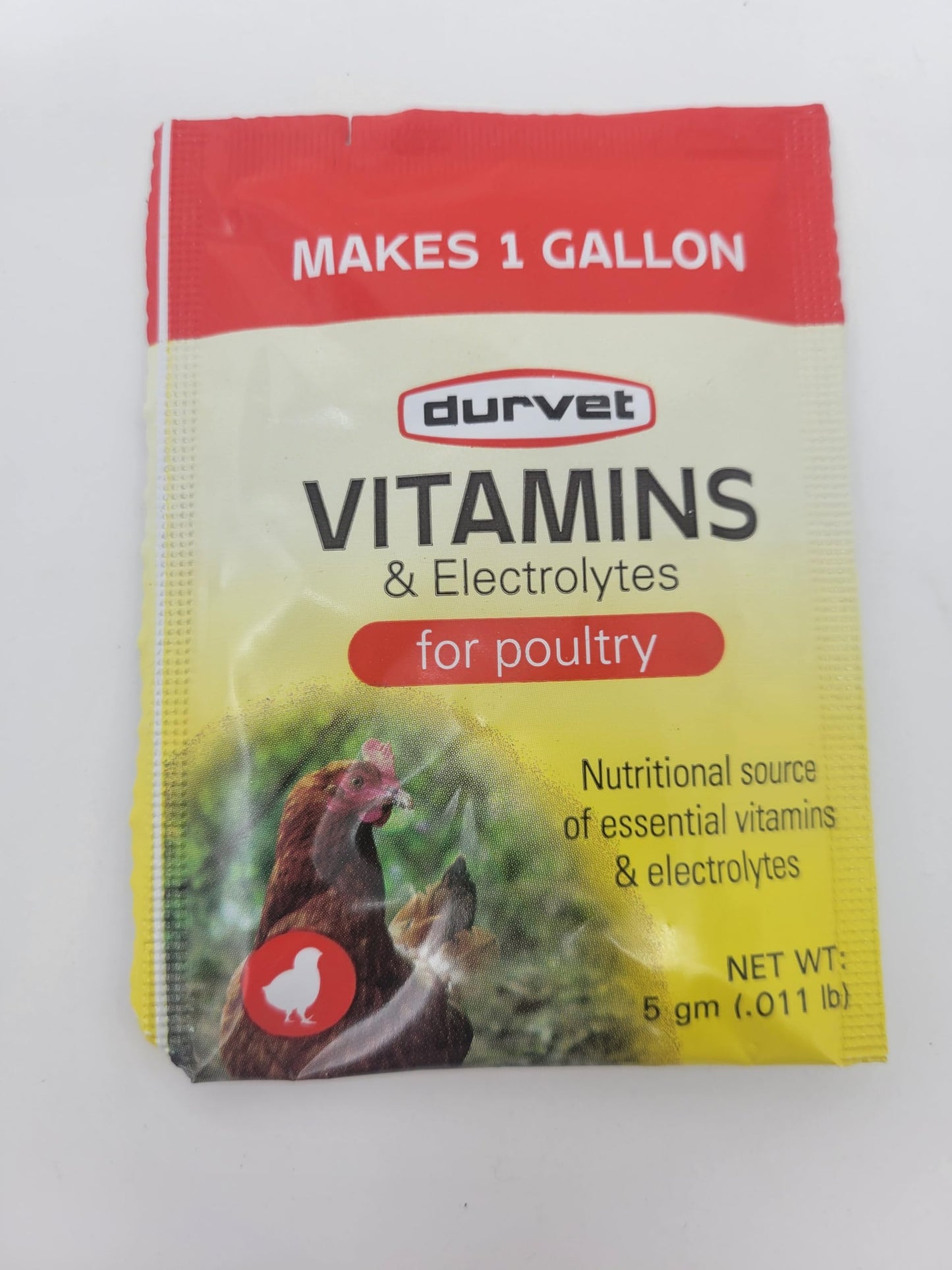 Durvet 3 Pack of Vitamins and Electrolytes for Poultry, 5 Grams, Makes 3 Gallons