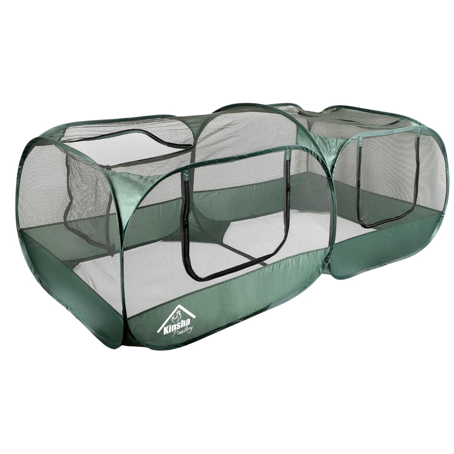 Kinsha Portable Chicken Coop Chicken with a New Upgraded Detachable Bottom Cover for Small Animals Foldable Outdoor Indoor Enclosure Chicken Pen- and Complete with a Feeder Bowl and Storage Bag