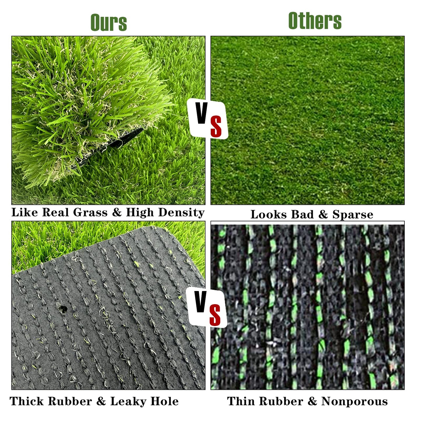 HZxoAxo 6 Pack Washable Chicken Nesting Box Pads for Laying Eggs, Artificial Grass Nesting Pads for Chicken Coop, Nesting Box Liners Bedding for Hen Lawn Indoor Outdoor - 12"x12"1.2"