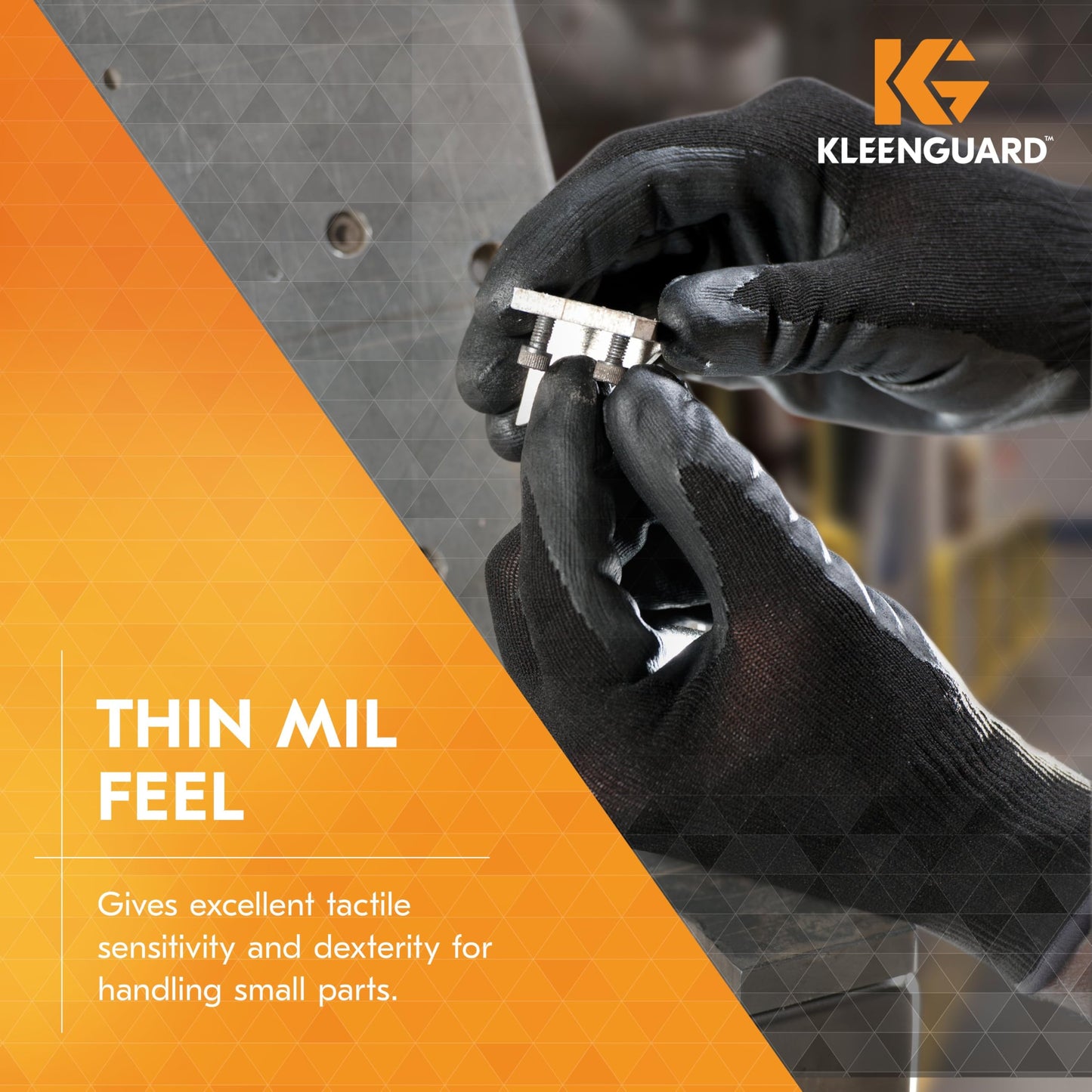 KLEENGUARD G40 Polyurethane Coated Gloves (13840), Size 10 (XL), High Dexterity, Black, 12 Pairs / Bag, 5 Bags / Case, 60 Pairs