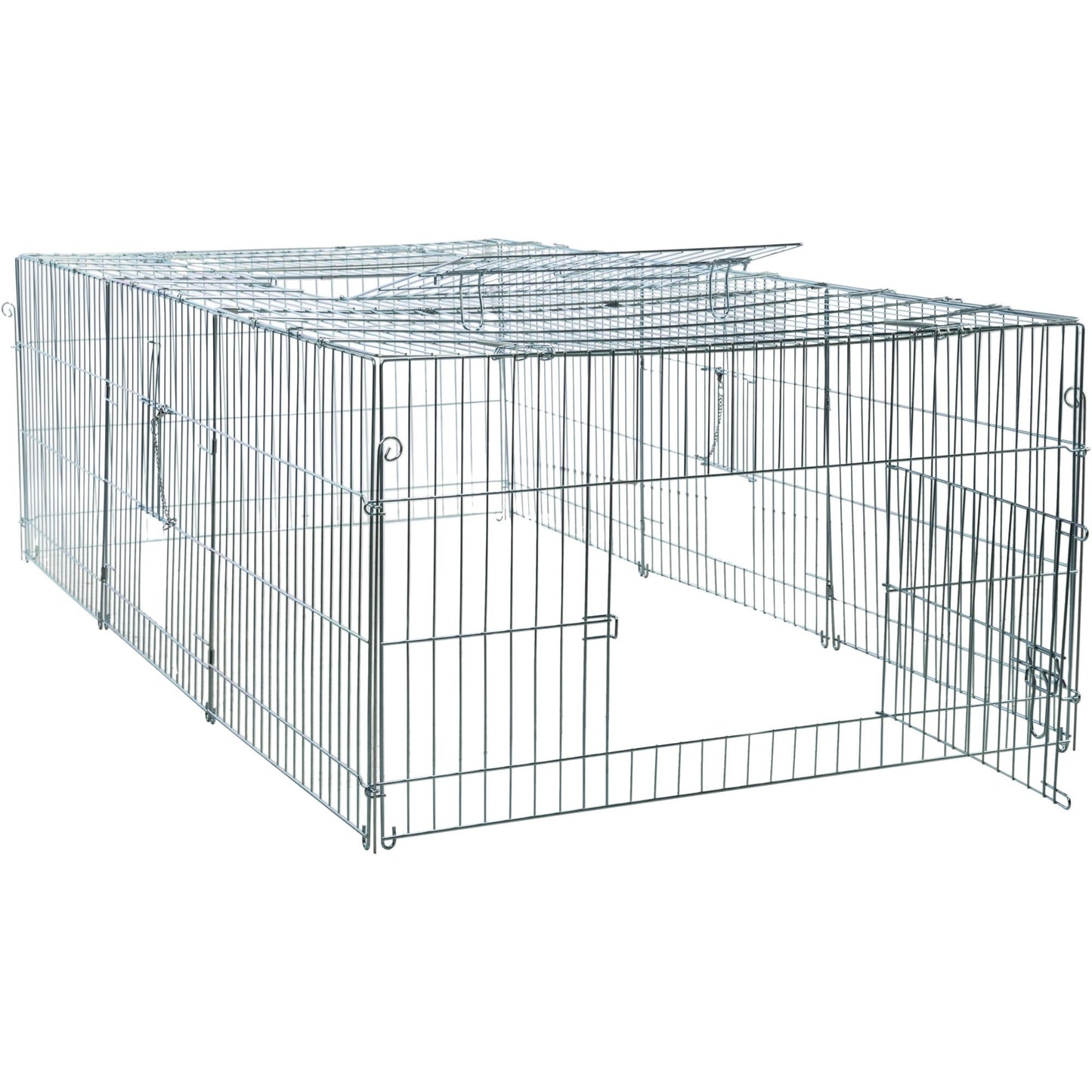 TRIXIE Rabbit Cage - 55 cu. ft., Outdoor Pen Extends Rabbit Hutch and Chicken Coops, Ideal for Small Animals, Bunny, Guinea Pigs, Chickens
