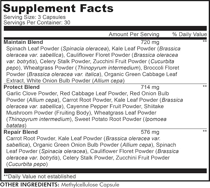 Codeage Instantfood Easy Veggies + Fast Fruits Vitamins Bundle, 30+ Daily Vegetables & Fruits Powders, Whole Food Green, Multivitamin, Fibers, Vegan Superfood Minerals Supplement - 180 Capsules