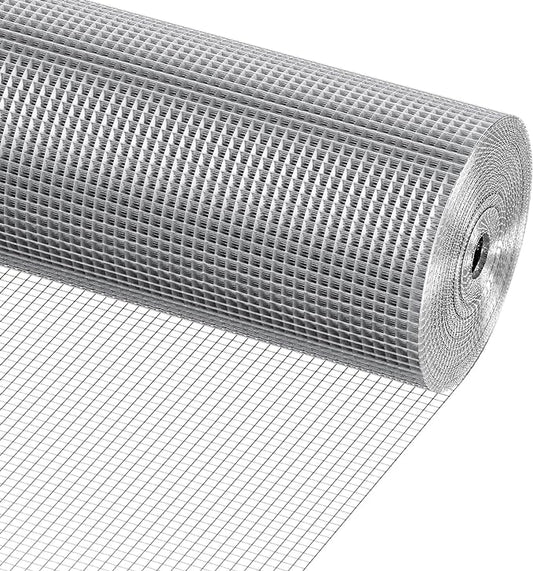 VEVOR Hardware Cloth, 1/4 inch 36in x 50 ft 23 Gauge, Hot Dipped Galvanized Wire Mesh Roll, Chicken Wire Fencing, Wire Mesh for Rabbit Cages, Garden, Small Rodents