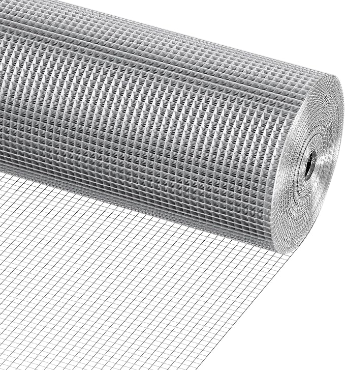 VEVOR Hardware Cloth, 1/4 inch 36in x 100 ft 23 Gauge, Hot Dipped Galvanized Wire Mesh Roll, Chicken Wire Fencing, Wire Mesh for Rabbit Cages, Garden, Small Rodents