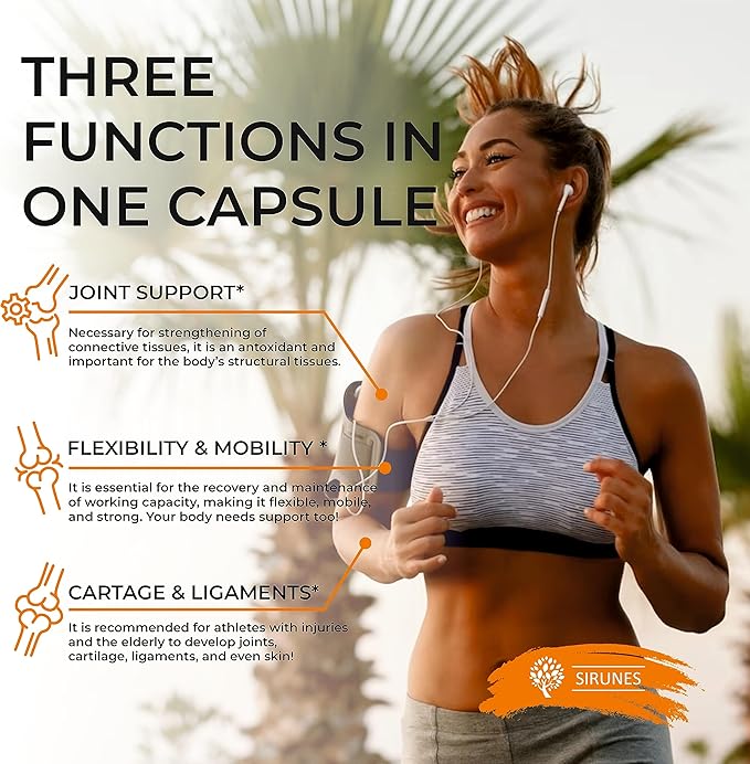 SIRUNES Collagen Supplements for Men and Women I Hydrolyzed Grass Fed Bovine Collagen Peptides Dietary Supplement for Joint, Nerve & Bone Support - Non-GMO, Anti-Aging - 100 Capsules (Fish Collagen)