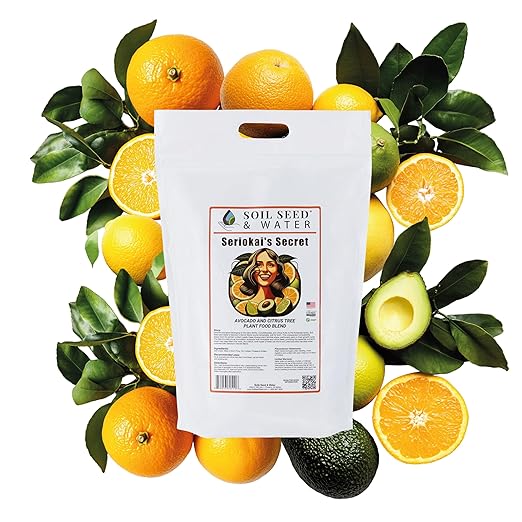 Seriokai's Secret Organic Fertilizer Soil Amendment Bundle with Worm Castings and Dairy Compost Avocado and Citrus Fruits - Orange, Lemon, Grapefruit, Lime and Pomelo