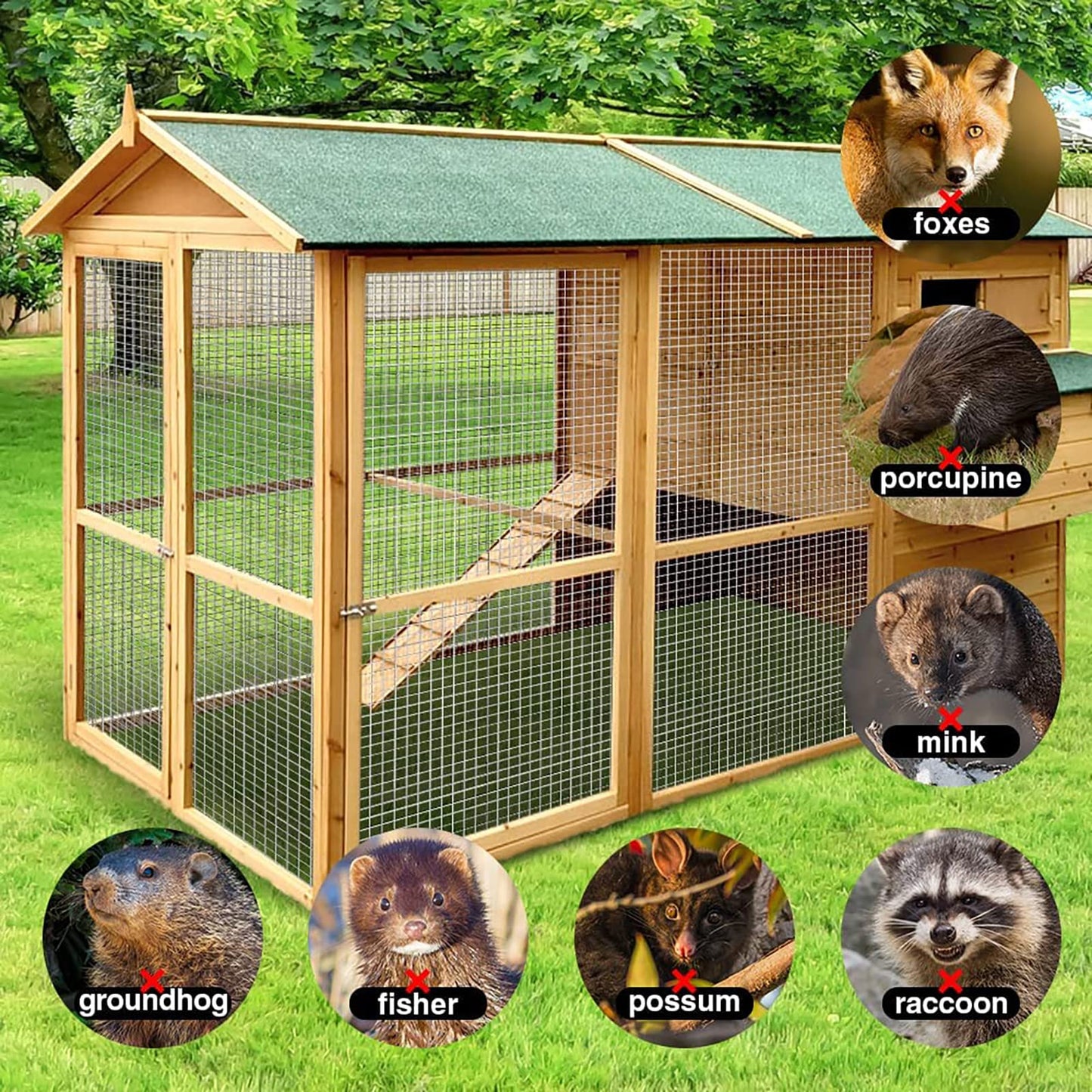 Gareinwuds Hardware Cloth for Chicken Wire Fencing of Chicken Coop-1/2in Mesh AWG 19 Gauge 48in x 100ft Hot-Dip Galvanized Wire Mesh Roll-Raccoon Proof Rabbit Cages, Poultry Runs, Fencing for Gardens