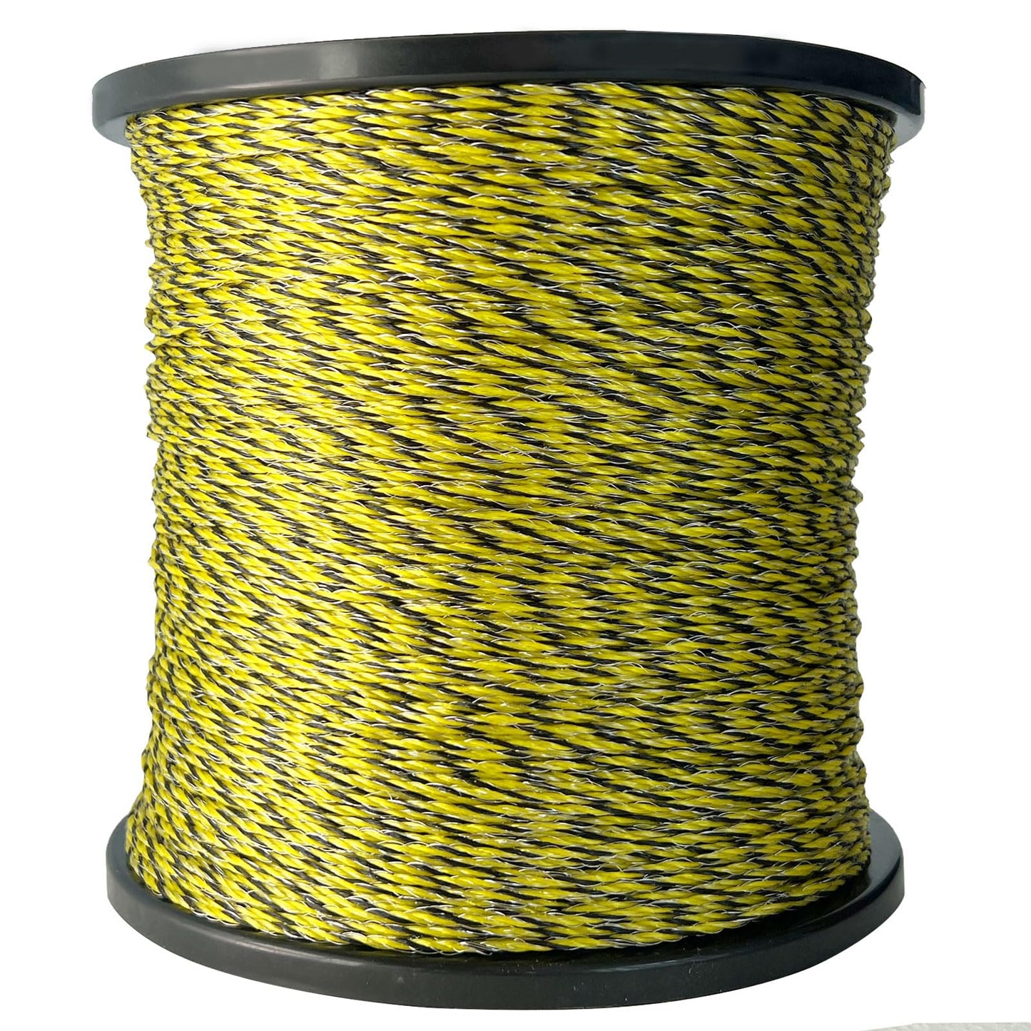 Upgraded Electric Fence Polywire 3366 Feet 1026 Meters, 6 Stainless Steel Strands for Reliable Conductivity and Rust Resistance, Easy to Install,Portable Electric Fencing,Yellow and Black Color