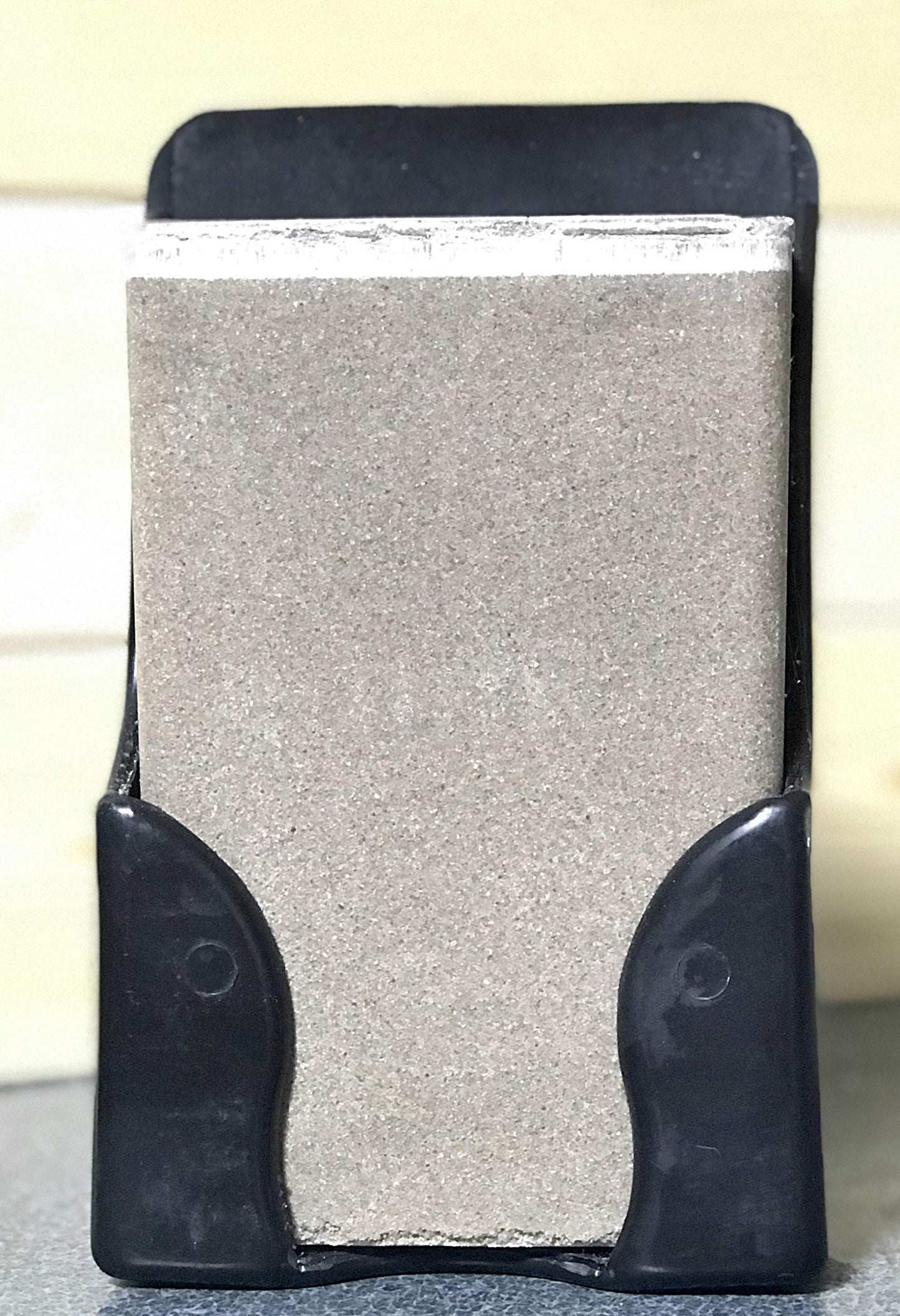 LBH Market Small Plastic 4lb Mineral Salt Block Holder for Deer, Whitetail, Goat, Horse - Salt Lick Block, Stall Wall Fasteners Included (Black)