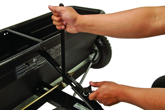 Agri-Fab 45-0288 175 lb. Tow-Behind Lawn & Garden Drop Spreader for Seed,Fertilizer, Salt, Ice Melt; Designed to Pull Behind Lawn & Garden Tractors