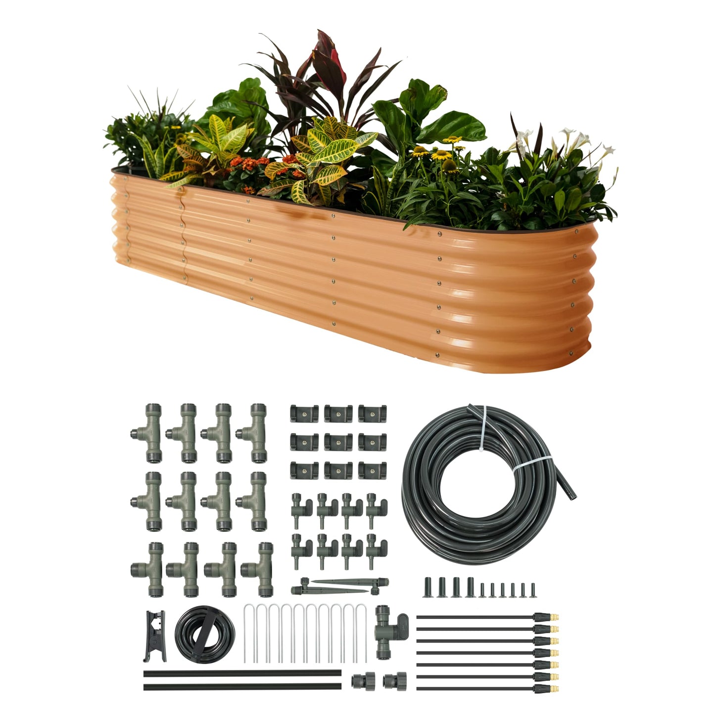 Vego garden 9N1 Raised Garden Bed Kits with Garden Irrigation Kit