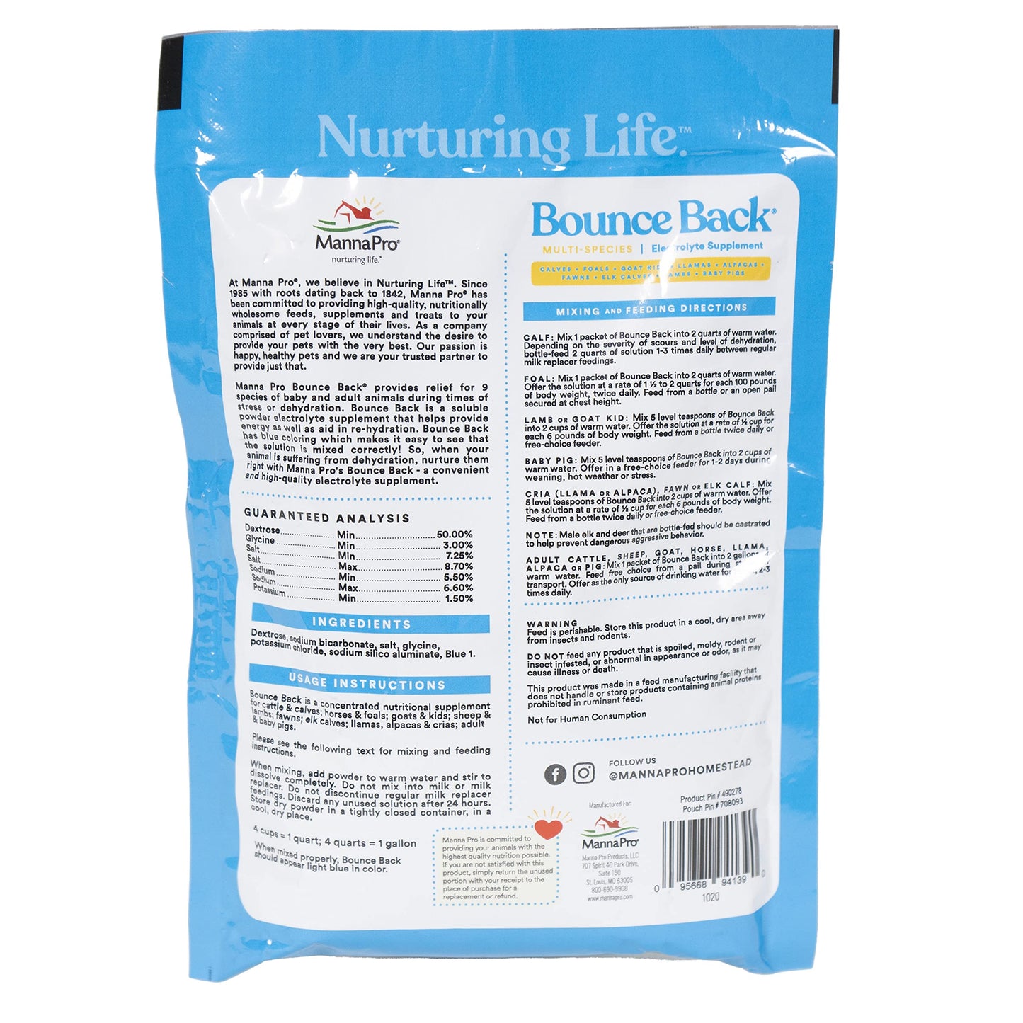 Manna Pro Bounce Back, 4 oz