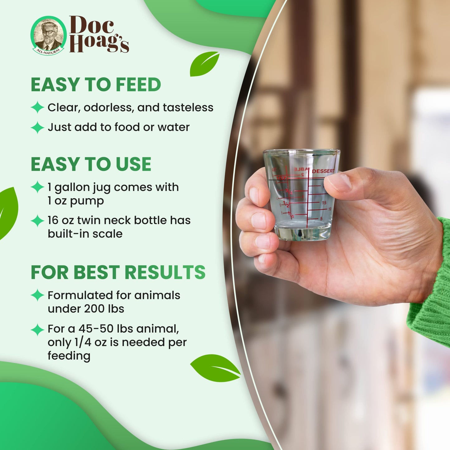 Doc Hoag’s Aloe Vera, Made in USA, Agave Natural Holistic Dog Supplement – Probiotic Digestive Support & Skin & Coat Hydration Formula, 16 Fl Oz