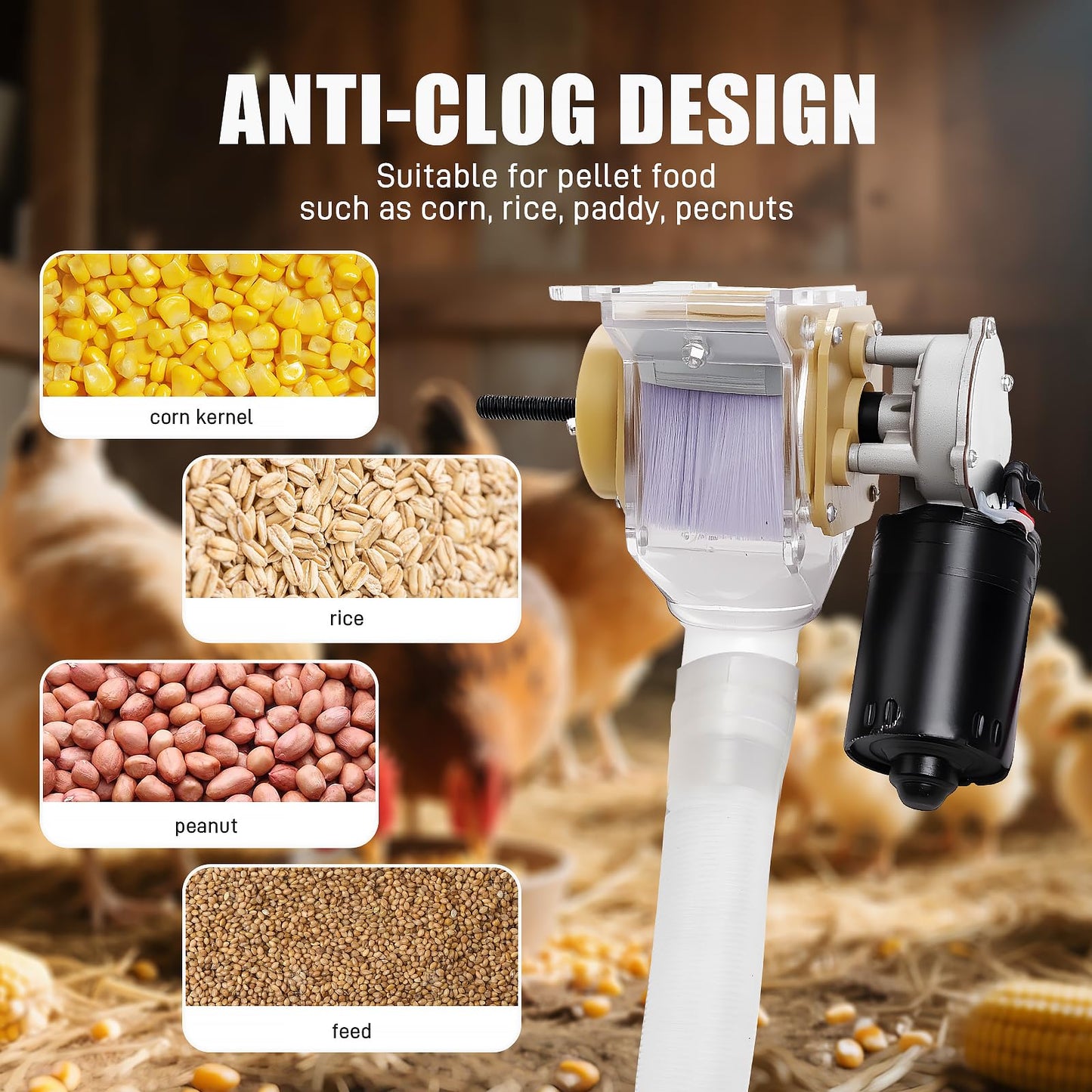 Automatic Poultry Feeder，16 Groups Automatic Chicken Feeder，Timed Feeder for Chickens, Ducks, Geese, Pigeons, Dogs, Fish, Cat