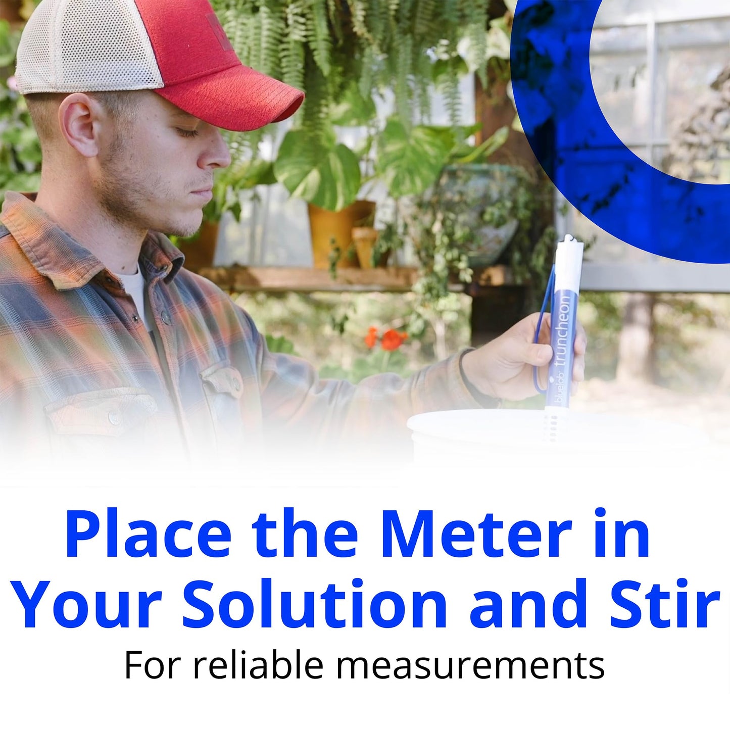 Bluelab TRUNCOMV2 Commercial Truncheon Nutrient Meter with Increased Measurement Range, Digital Conductivity (TDS, EC, ppm 500, ppm 700, CF) Tester in Water, Tool for Hydroponic System and Plant Grow