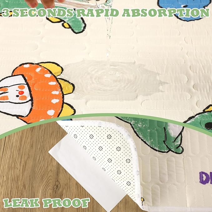 UPINS 2-Piece Guinea Pig Pee Pads, 47 X24 Inches Guinea Pig Cage Liner Reusable Guinea Pig Mat for Small Animals Hamster Rabbit Squirrel