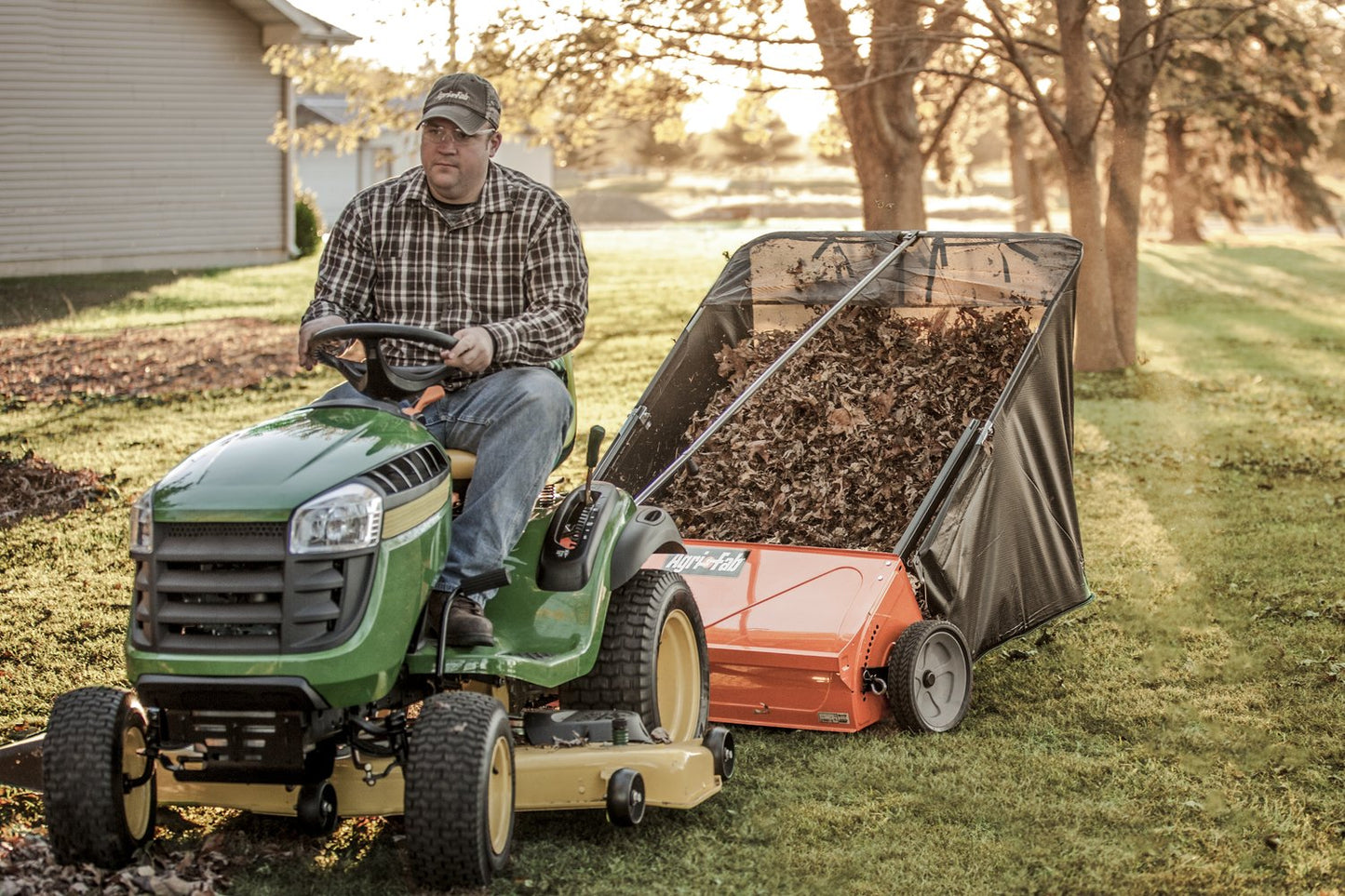 Agri-Fab Polypropylene 45-0288 175-Pound Max Tow Behind Drop Spreader, Black 42 Inch & 45-0492 Lawn Sweeper, 44-Inch Orange