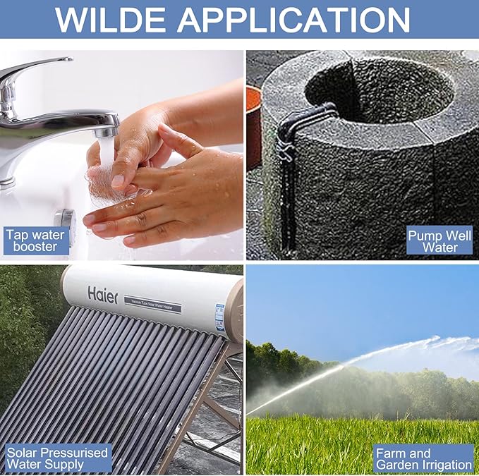 3/4 HP Shallow Well Pump with Smart Controller, 1056GPH, 110V, Stainless Steel Irrigation pump, Automatic Water Pressure Booster Pump for Home, Garden, Lawn, Sprinkler