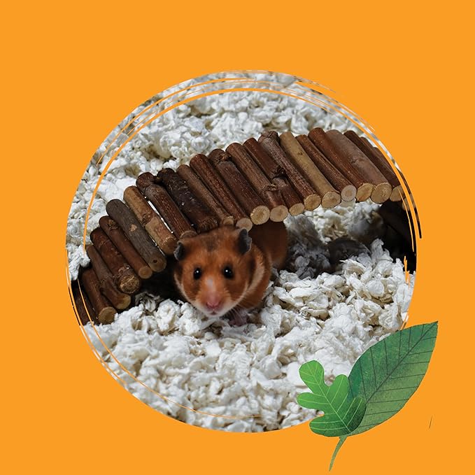 CritterCare Natural Snowflake Paper Small Pet Animal Bedding - Odor Control, Unscented, 99% Dust Free, Super Absorbent, White, 23L, Great for Rabbits, Guinea Pigs, Hamsters, Gerbils, Mice, Rats